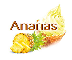 Mléčná zmrzka Ananas